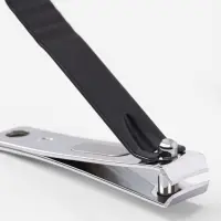 Кусачки книпсер маникюрные, 5.5 см, в коробке, цвет чёрный, серебристый