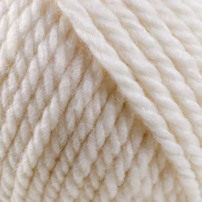 Пряжа Пряжа "Осенняя" 25% шерсть, 75% ПАН 150м/200гр (01-Белый)