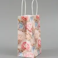 Пакет подарочный &laquo;Цветы&raquo;, 12 х 21 х 9 см