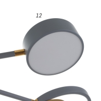 Люстра с ПДУ 2301/8GR LED 160Вт 3000-6000К серый 93х93х8 см BayerLux