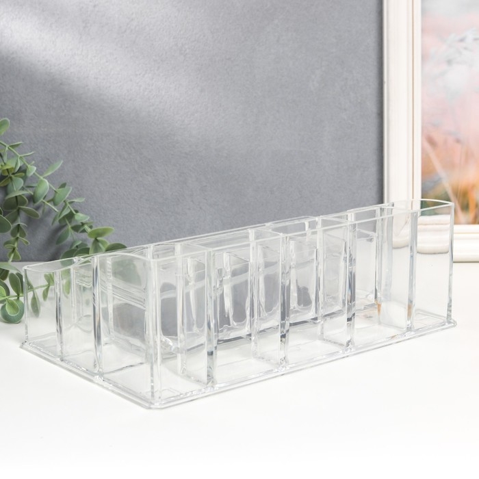 Шкатулка-органайзер пластик 1 ящик прозрачная 9,5х17,5х27,5 см Шкатулка-органайзер пластик 1 ящик прозрачная 9,5х17,5х27,5 см