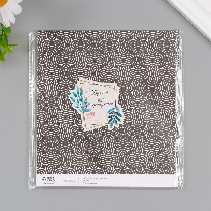 Бумага для скрапбукинга Бумага для скрапбукинга "Автотрек" плотность 180 гр набор 10 шт 15,5х17 см