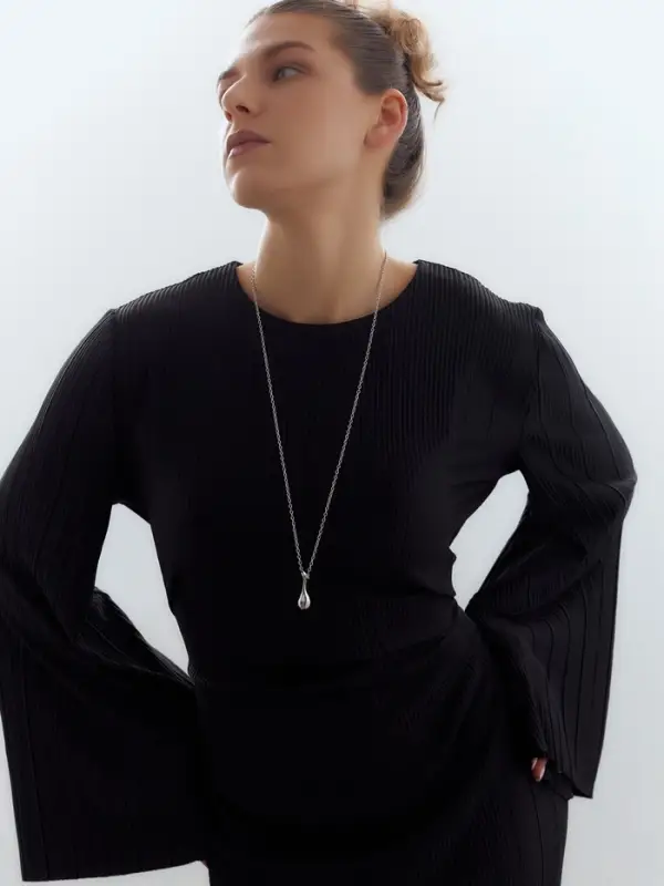 Кулон на цепочке &laquo;Кувшинчик&raquo;, цвет серебро, L=80 см
