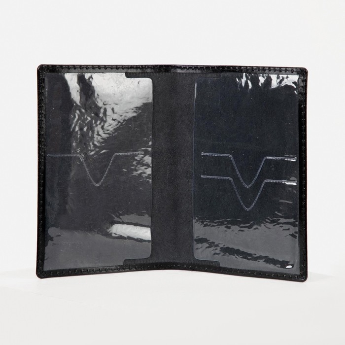 Обложка для паспорта, цвет чёрный