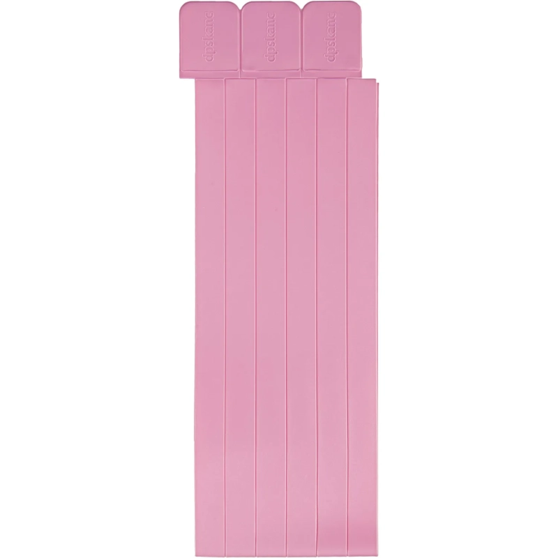 Закладки самоклеящиеся для книг, прямые,наб.6 шт,350мкм,светло-роз,2921-121