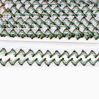 Тесьма &laquo;Уголки&raquo;, ширина 2 см, намотка 25 м, цвет белый