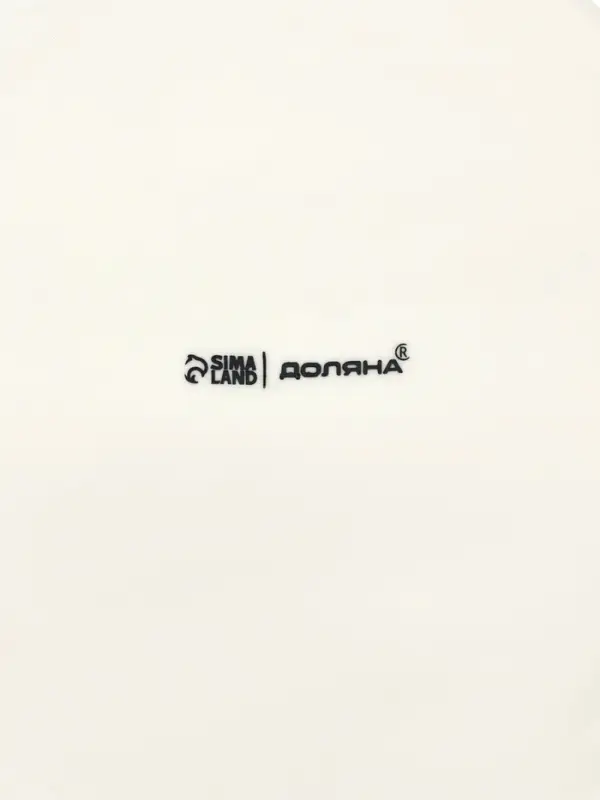 Тарелка Доляна White Label, d=20 см, фарфор, белая