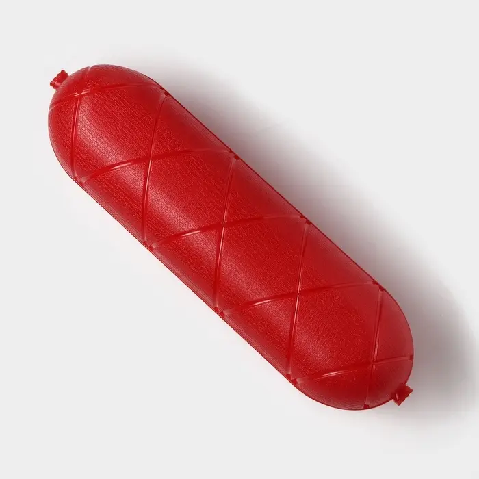 Контейнер для хранения колбасы, пластик, 25.8&times;7&times;7 см, красный