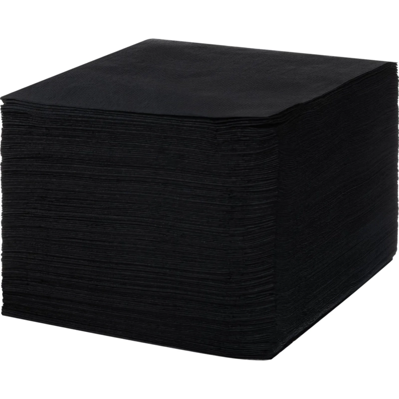 Салфетки бумажные Биг-пак 33х33см 1сл черный 300шт/уп С33-48