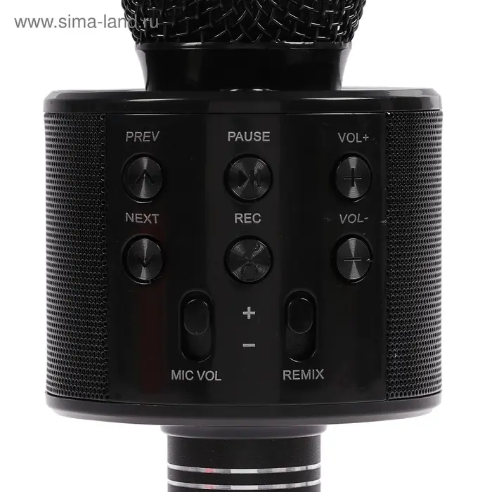 Микрофон для караоке Luazon LZZ-56, WS-858, 1800 мАч, чёрный