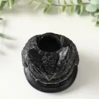 Подсвечник на 1 свечу &laquo;Филин&raquo;, 16&times;8 см, чёрный