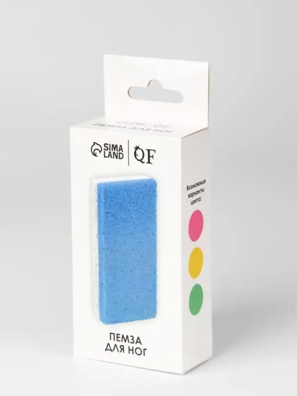 Пемза для педикюра, 10&times;5 см, в коробке, МИКС