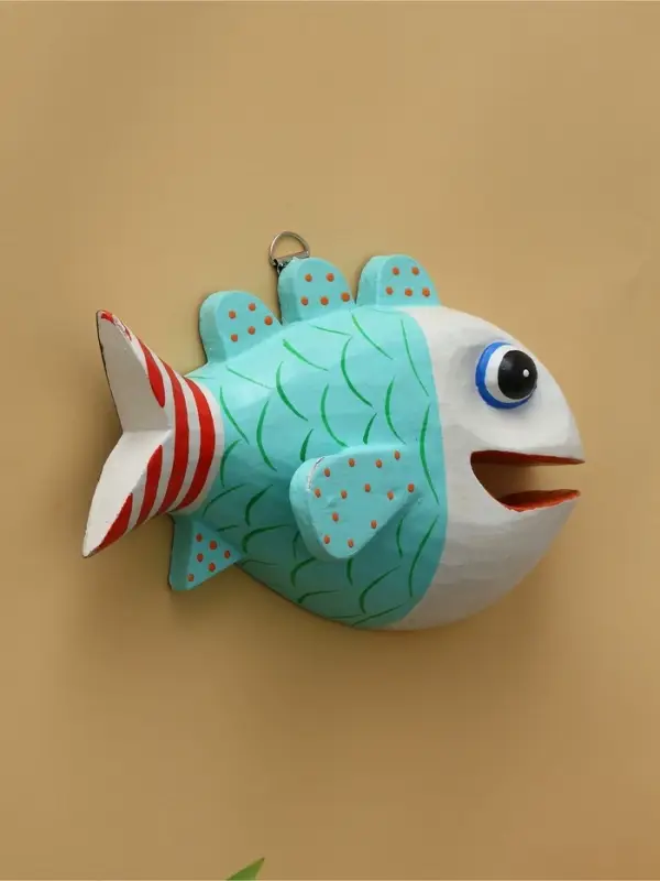 Панно  Панно "Рыба-хищник" дерево 20х12х4 см, цв. разноцветный