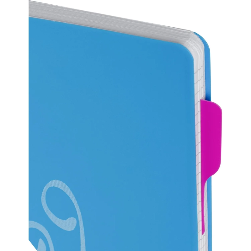 Бизнес-тетрадь А5,140 л,пласт обл, с разд,спир,ATTACHE FANTASY,голуб