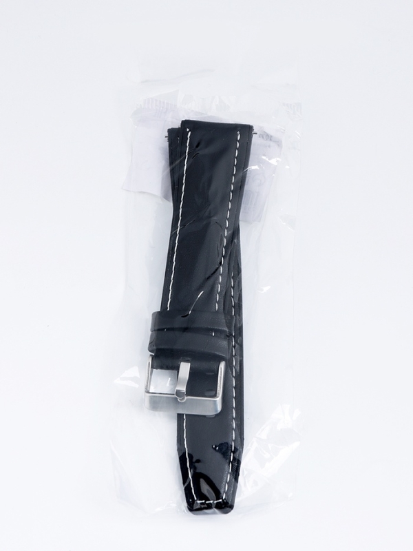 Ремешок для часов с быстросъемными шпильками, 22 мм, экокожа, l-22 см, черный