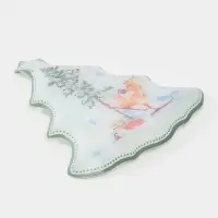 Блюдо сервировочное ёлочка "Зверьки в лесу" 24,5х24,7х2 см Блюдо сервировочное ёлочка "Зверьки в лесу" 24,5х24,7х2 см