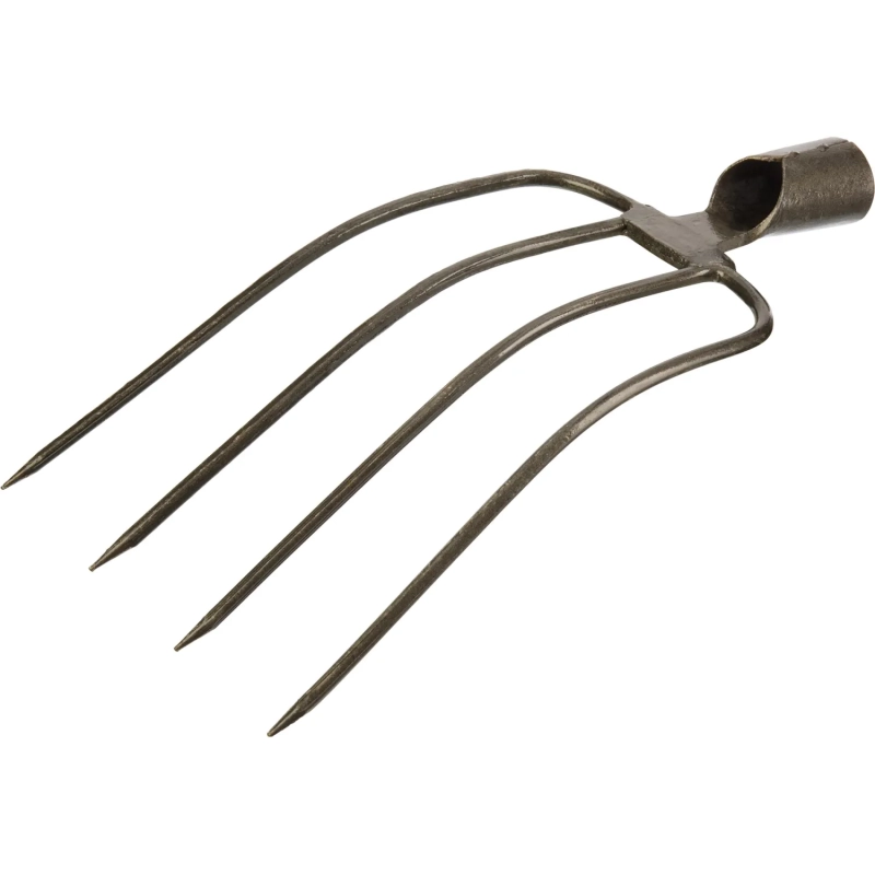 Вилы навозные Rusсад 4-рогие 18x31 см без черенка