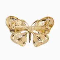 Брошь "Бабочка", глянцевая, цвет синий в золоте