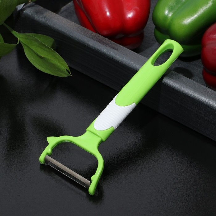 Овощечистка Доляна «Ритм», 15 см, цвет МИКС Овощечистка Доляна «Ритм», 15 см, цвет МИКС