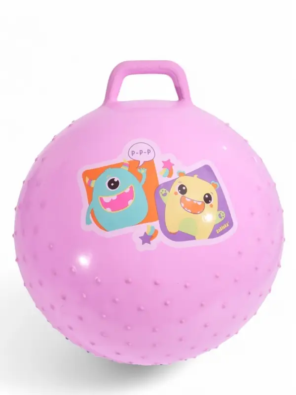 Мяч прыгун массажный 65 см, МИКС