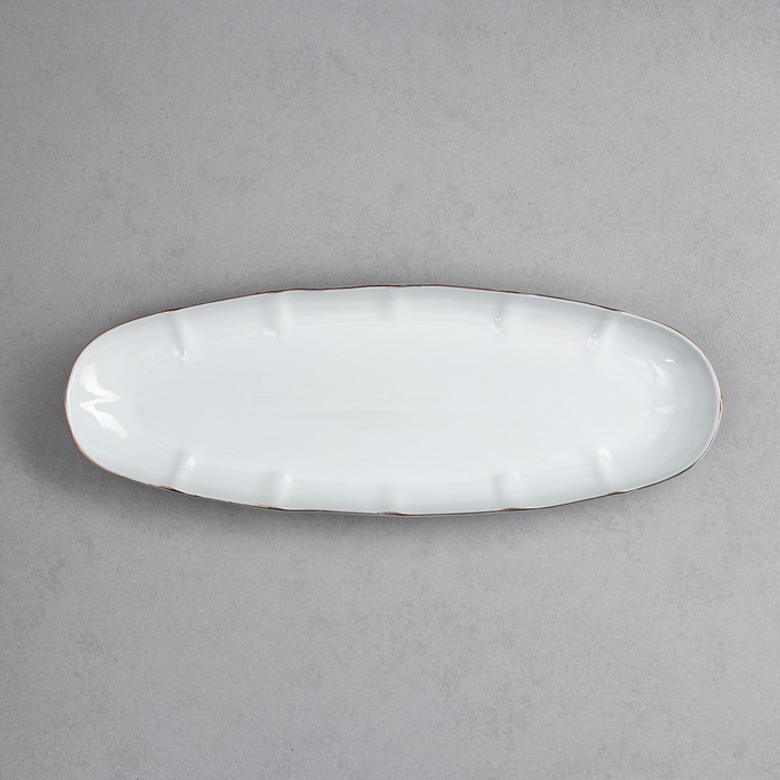 Селедочница «Рыбное ассорти», 800 мл, золотая обводка, фарфор, Иран Селедочница «Рыбное ассорти», 800 мл, золотая обводка, фарфор, Иран