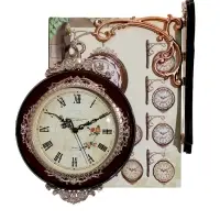 Часы настенные двусторонние &laquo;Розы&raquo;, подвес, 41&times;33 см