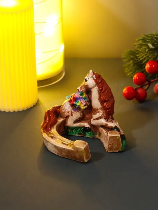 Фигура Фигура "Жеребенок на подкове" 8х8х6,5 см