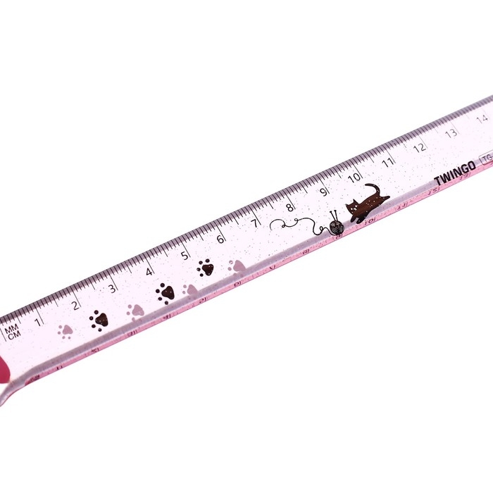 Линейка 15см Линейка 15см "Лапка", прозрачная