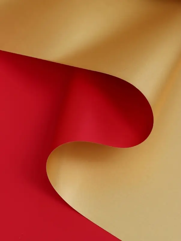 Пленка для цветов, &laquo;Золотая сторона&raquo;, винная, 57&times;57 см &plusmn;5% см