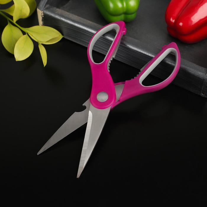 Ножницы кухонные Доляна «Генри», 23 см, цвет МИКС Ножницы кухонные Доляна «Генри», 23 см, цвет МИКС