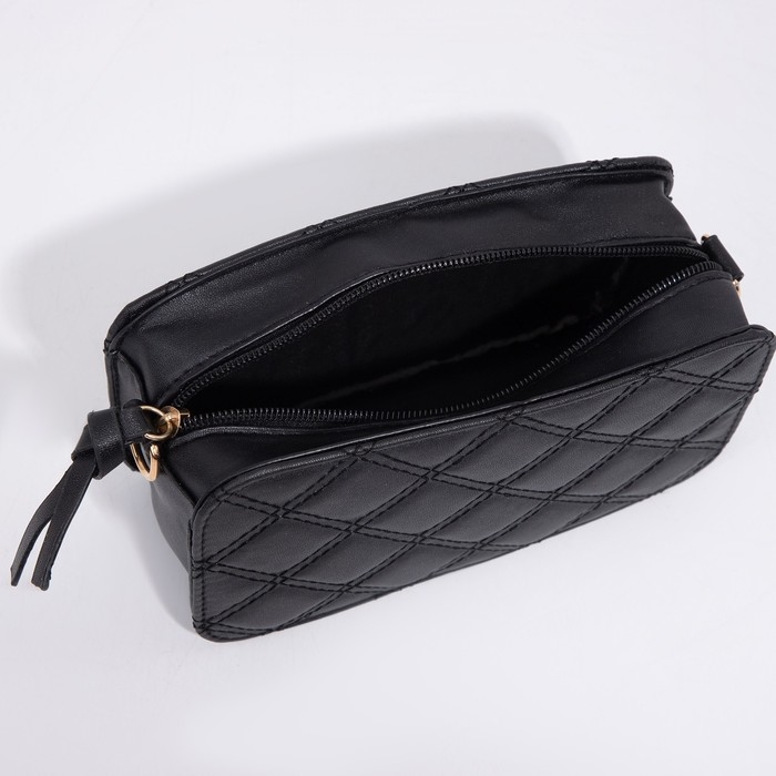 Сумка кросс-боди на молнии, цвет чёрный Сумка кросс-боди на молнии, цвет чёрный