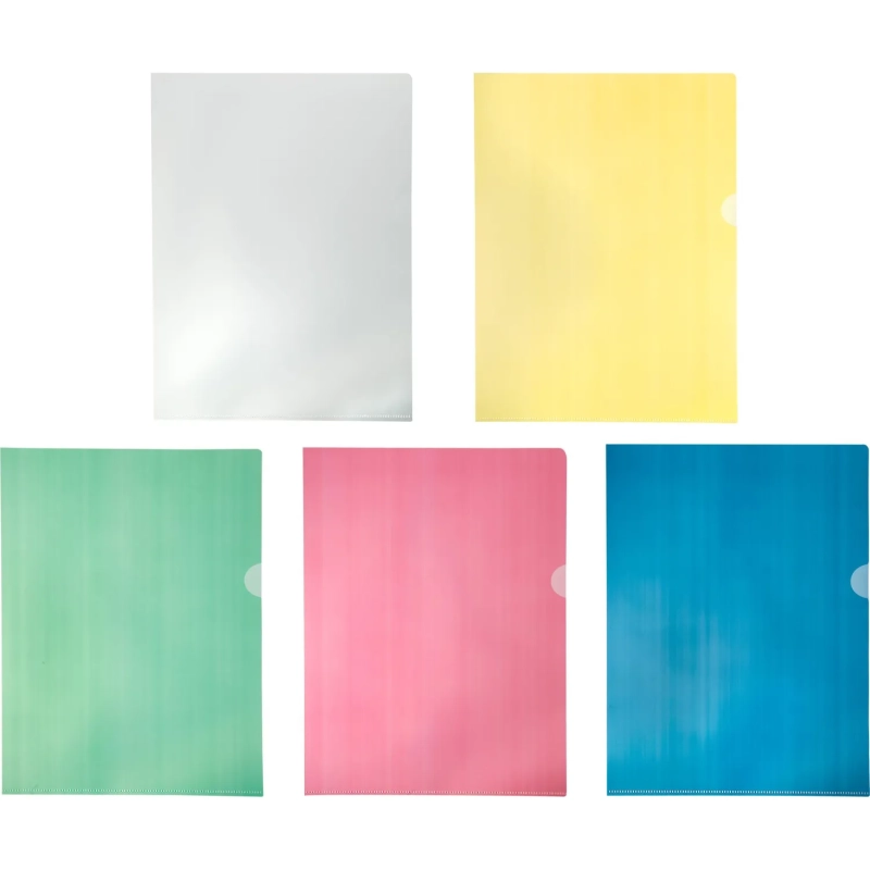 Папка уголок А4 100 Attache цвет в ассортименте 100 мкм 10 шт/уп