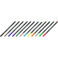 Набор линеров Deli 12 цветов 0,45 мм, в пластиковой упаковке