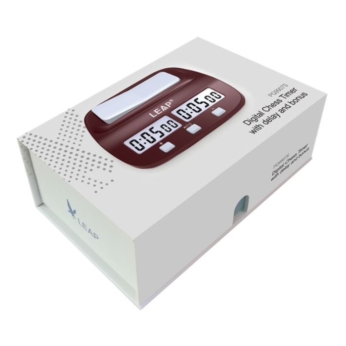 Шахматные часы, электронные, LEAP FIDE, PQ9907S, 13.2 х 3.5 см, 1 АА Шахматные часы, электронные, LEAP FIDE, PQ9907S, 13.2 х 3.5 см, 1 АА