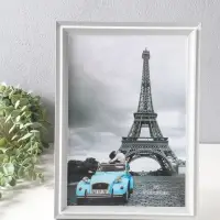 Фоторамка пластик формат А4 см "Остин" бело-серый 33,5х24,5х1,5 см