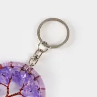 Брелок ловец снов "Древо" 19 см, цв. сиреневый Брелок ловец снов "Древо" 19 см, цв. сиреневый