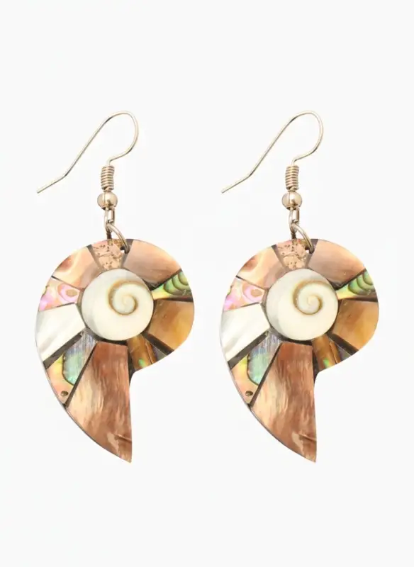 Серьги &laquo;Морская ракушка&raquo;, 5.5&times;2 см, ракушка