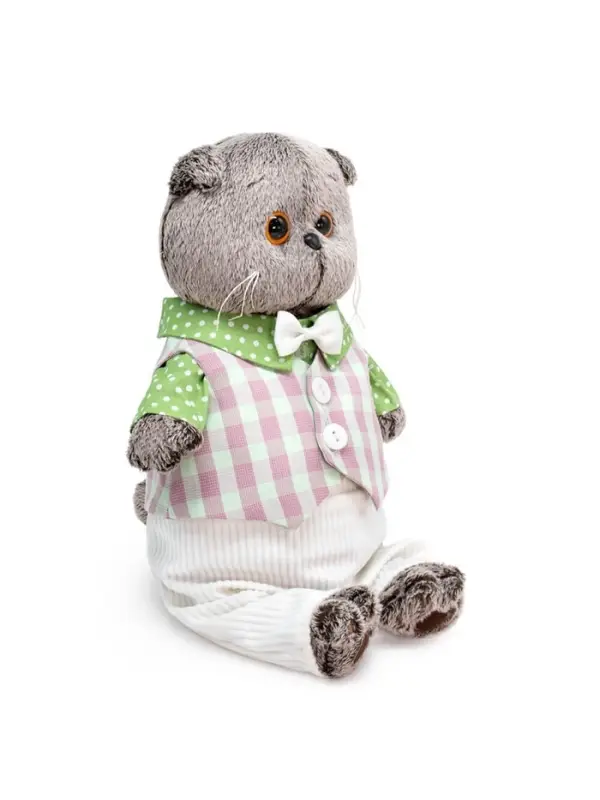Мягкая игрушка &laquo;Кот Басик в легком костюме&raquo;, 19 см