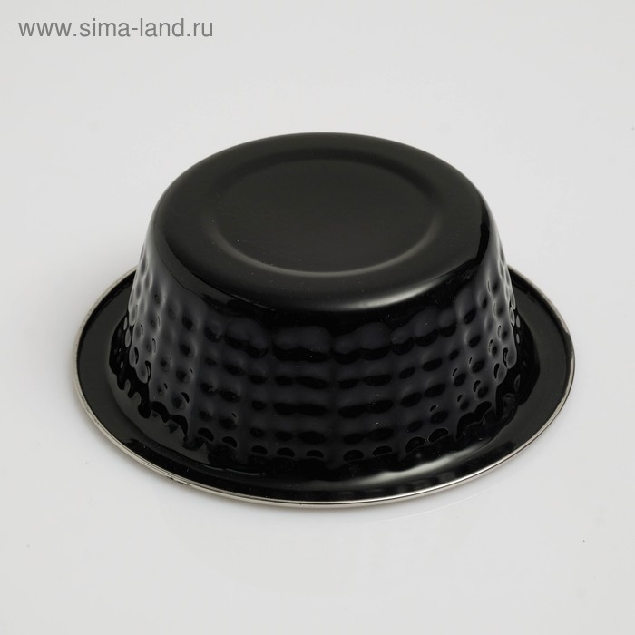 Миска с рельефом, 240 мл, черная