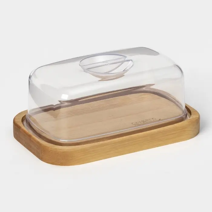 Маслёнка Rosemary, дерево, 17&times;11&times;6.5 см