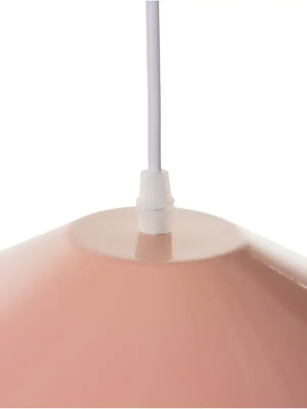 Светильник потолочный BayerLux Lea, 1&times;40 Вт, Е27, розовый, 26&times;26&times;32 см