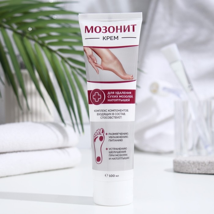 Крем для ног  Крем для ног "Мезонит" для удаления сухих мозолей и натоптышей, 100 мл