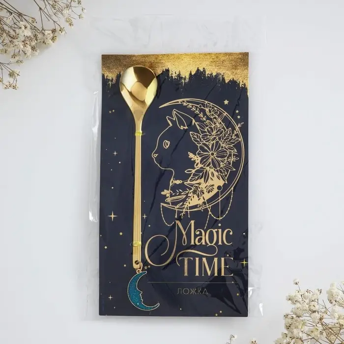Ложка с подвесом «Magic time», 3 х 15 см. Ложка с подвесом «Magic time», 3 х 15 см.