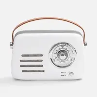 Bluetooth-колонка с радио Retronica, белая