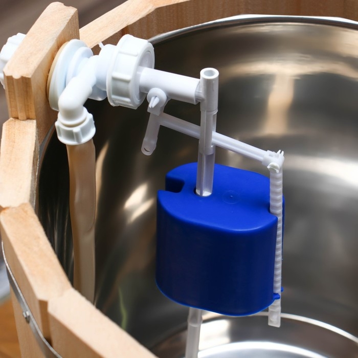 Обливное устройство из липы, 15л, нержавеющая вставка, Обливное устройство из липы, 15л, нержавеющая вставка, "Добропаровъ"