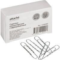 Скрепки оцинкованные, 50 мм, гофрирован., 100 шт/уп