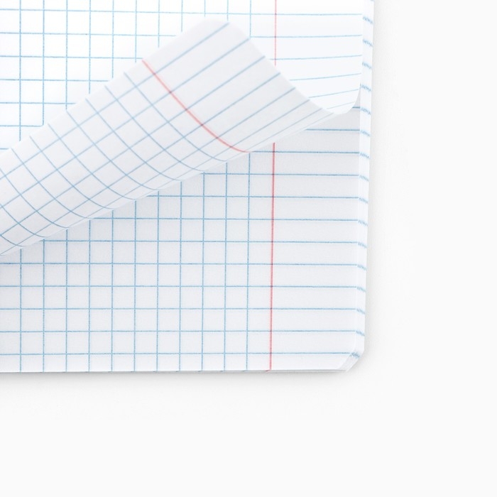 Тетрадь в клетку, 48 листов А5 на скрепке внутренний блок №1 МИКС «Патриотизм» тиснение, твин лак, уф лак