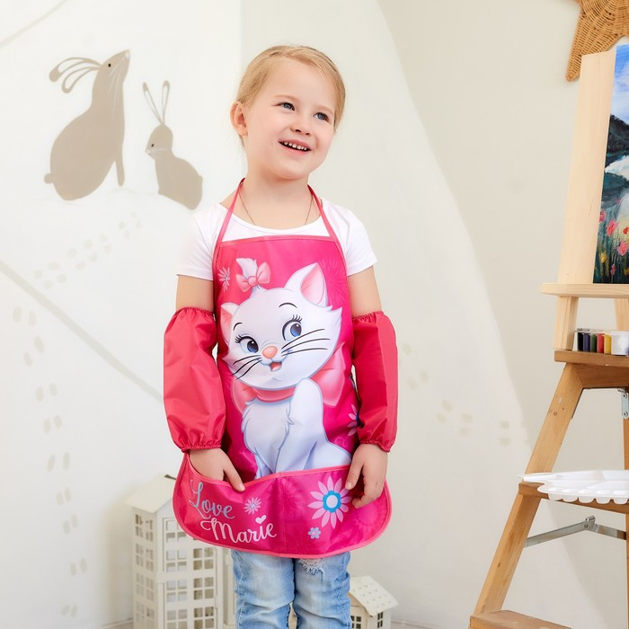 Фартук с нарукавниками детский «Мари», Коты Аристократы, 49 х 39 см Фартук с нарукавниками детский «Мари», Коты Аристократы, 49 х 39 см