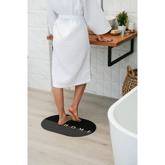 Коврик для дома Доляна Home, 38×58 см, цвет чёрный Коврик для дома Доляна Home, 38×58 см, цвет чёрный
