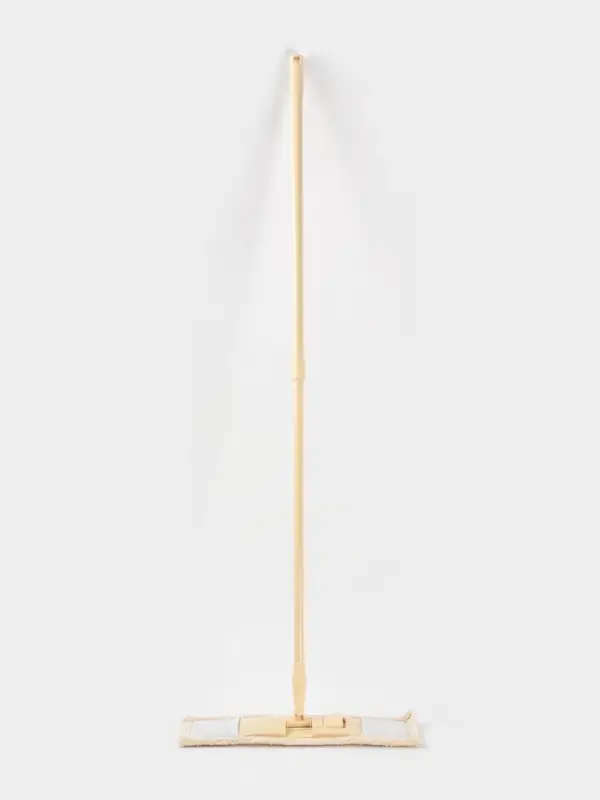 Швабра &laquo;Пастель&raquo;, плоская, окрашенный телескопический черенок, микрофибра, 43&times;14&times;124 см